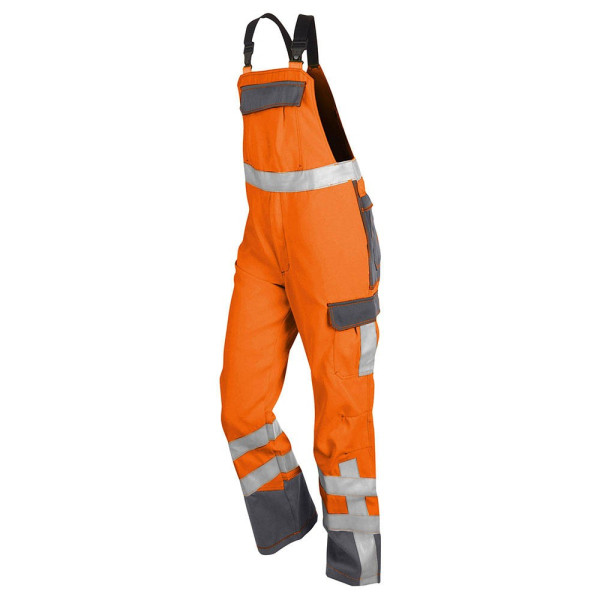 4043849624651 - unisex Warnschutz-Latzhose PSA SAFETY X7 warnorange anthrazit Größe 90