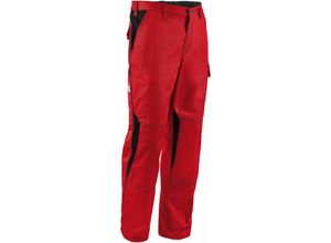 4043849672263 - Kübler Workwear - Kübler Image Dress New Design Hose mittelrot schwarz Gr 98 - Rot