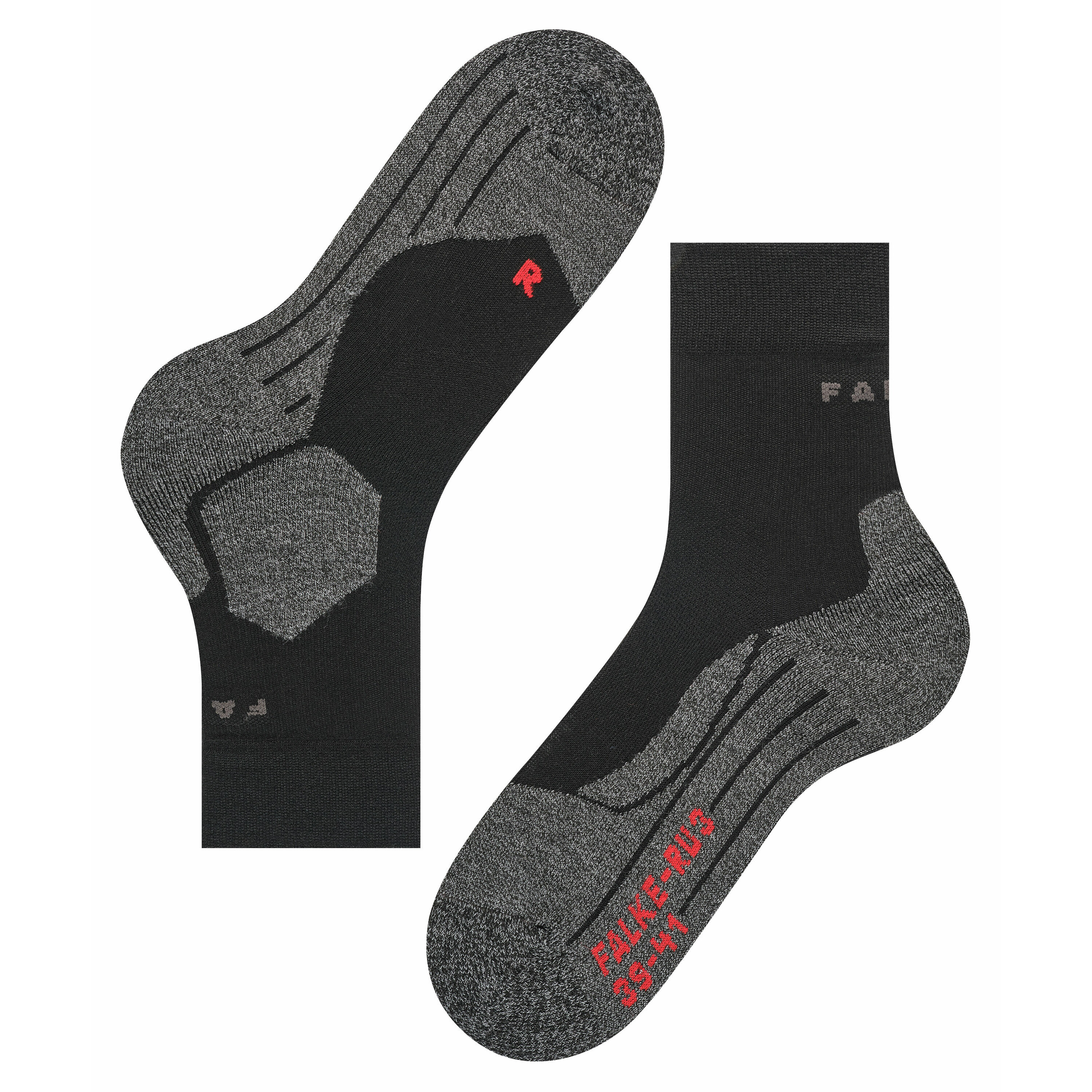 4043874017541 - RU3 Herren (Schwarz 39-41 EU) Runningsocken