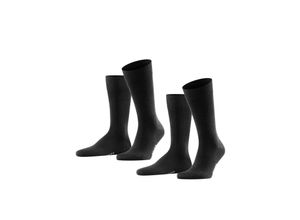 4043874491815 - FALKE Socken im 2er-Pack Herren Baumwolle schwarz