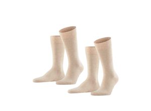 4043874491907 - FALKE Socken im 2er-Pack Herren Baumwolle sand meliert