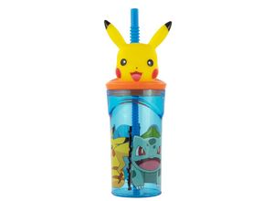 4043891350133 - Trinkbecher Pokémon mit 3D-Figur in Blau - 360 ml