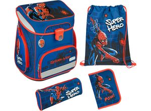 4043946306382 - Schulranzen-Set EasyFit Spider-Man 5-teilig blau