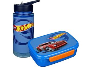 4043946308751 - Lunchbox »Hot Wheels« Kunststoff (Set 2-tlg) Brotzeitdose & Trinkflasche blau