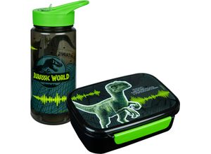 4043946321521 - Lunchbox SCOOLI Jurassic World Kinder Gr B H L 135cm x 6cm x 18cm jurassic with Lebensmittelaufbewahrungsbehälter mit Trinkflasche