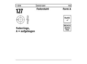 4043952051894 - Federring DIN 127 A 3 Federstahl 1000 Stück