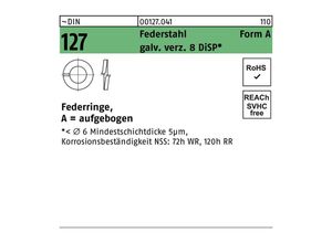 4043952054031 - Federring DIN 127 A 14 Federstahl galvverz 8 DiSP 500 Stück