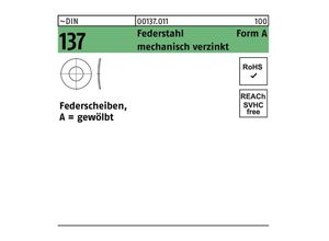 4043952057629 - Federscheibe DIN 137 A 6 Federstahl mechanisch verzinkt