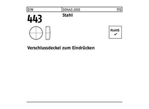 4043952076446 - Verschlußdeckel DIN 443 zEindrücken 12 Stahl