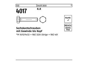 4043952447291 - Bufab - Sechskantschraube iso 4017 vg m 39 x 120 88