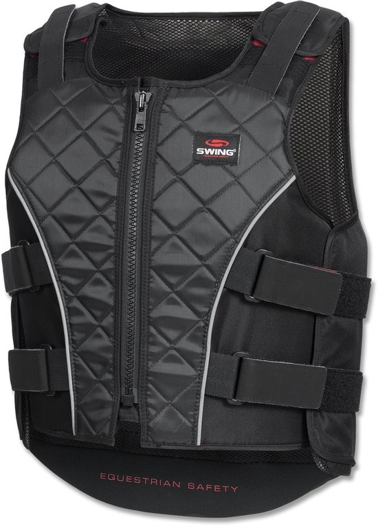 4043969377000 - SWING P19 Body Protector mit Reißverschluss Erwachsene Schwarz Grau Größe S