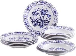 4043982020860 - KAHLA Tafelservice Rosella Zwiebelmuster 12- teilig weiß