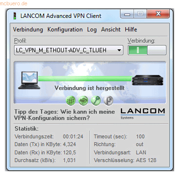 4044144616068 - Advanced vpn Client Lizenz für 1 Benutzer für mac os x (61606) - Lancom