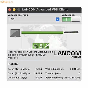 4044144616099 - LANCOM Systems LANCOM Upgrade Advanced VPN Client (MAC 10er Bulk) EMa