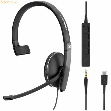 4044155244830 - EPOS I SENNHEISER ADAPT SC 135 USB-C - Headset - On-Ear - kabelgebunden - 35 mm Stecker USB-C - Schwarz