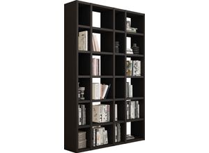 4044341226169 - Regal FIF MÖBEL TORO Regale Gr B H T 145 cm x 2213 cm x 332 cm 24 St offene Fächer braun (schwarzbraun eiche) Bücherregal Standregal Standregale