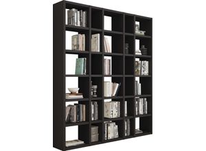 4044341226206 - Regal FIF MÖBEL TORO Regale Gr B H T 1904 cm x 2213 cm x 332 cm 30 St offene Fächer braun (schwarzbraun eiche) Bücherregal Standregal Standregale