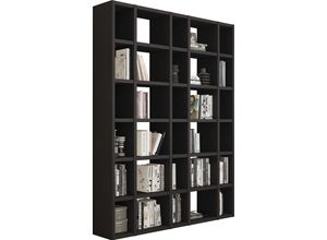 4044341226305 - Regal FIF MÖBEL TORO Regale Gr B H T 1704 cm x 2213 cm x 332 cm 30 St offene Fächer braun (schwarzbraun eiche) Bücherregal Standregal Standregale