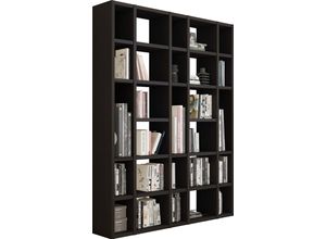 4044341226329 - Regal FIF MÖBEL TORO Regale Gr B H T 1704 cm x 2213 cm x 332 cm 28 St offene Fächer braun (schwarzbraun eiche) Bücherregal Standregal Standregale