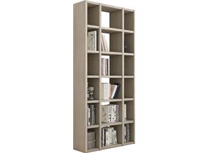 4044341233891 - Regal FIF MÖBEL TORO Regale Gr B H T 996 cm x 2213 cm x 332 cm 18 St offene Fächer braun (eiche sonoma dekor) Standregal Bücherregal Büroregal Standregale