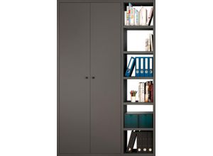 4044341246235 - Regal FIF MÖBEL TORO Regale Gr B H T 140 cm x 2212 cm x 332 cm grau (grau matt) Büroregal Bücherregal Standregal Standregale