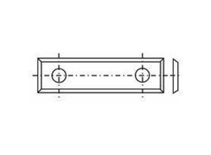 4044385466910 - - Wendeplatte 16 mit 4 Schneiden 395x9x15mm a=260mm T04F 4 Stück