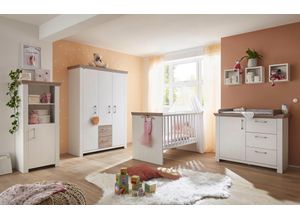 4044393273371 - Beistellschrank MÄUSBACHER Stralsund Schränke Gr B H T 63 cm x 146 cm x 40 cm 1 St weiß (pinie nb weiß) Baby Babyschrank Kinderschrank Babyschränke Hochschrank