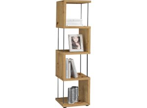 4044393306802 - Standregal MÄUSBACHER Big System Office Regale Gr B H T 33 cm x 126 cm x 33 cm 4 St braun (asteiche) Standregale Breite 33 cm