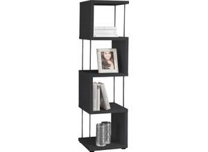 4044393306819 - Standregal MÄUSBACHER Big System Office Regale Gr B H T 33 cm x 126 cm x 33 cm 4 St schwarz (schwarzstahl) Standregale Breite 33 cm