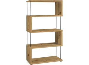 4044393306857 - Standregal MÄUSBACHER Big System Office Regale Gr B H T 66 cm x 126 cm x 33 cm 4 St braun (asteiche) Standregale Breite 66 cm