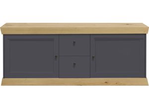 4044393307427 - Lowboard MÄUSBACHER Matrix Sideboards Gr B H T 167 cm x 62 cm x 44 cm 2 grau (anthrazit matt lack asteichefarben) Lowboards Breite 167 cm