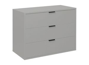 4044393320815 - - Kommode Schubladenkommode Sideboard ca 81 x 67 x 45 cm Möbelgleiter Kreidegra