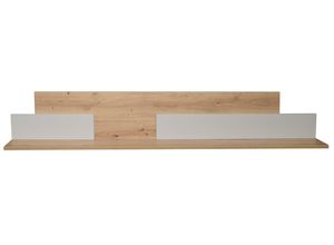 4044393321652 - Nele Wandboard Holzwerkstoff 1 Ablage 150x25x17 cm Kreidegrau matt lack Asteiche