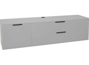 4044393327463 - Lowboard MÄUSBACHER Bonnie Sideboards Gr B H T 168 cm x 47 cm x 45 cm 1 grau (kreidegrau matt lack) Lowboards Breite 168 cm