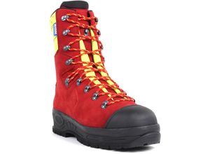 4044465521416 - Schnittschutzstiefel   Schnittschutzschuhe Protector 20 in kox Edition mit Gore-Tex Rot Gelb Gr 38 - Rot Gelb - Haix