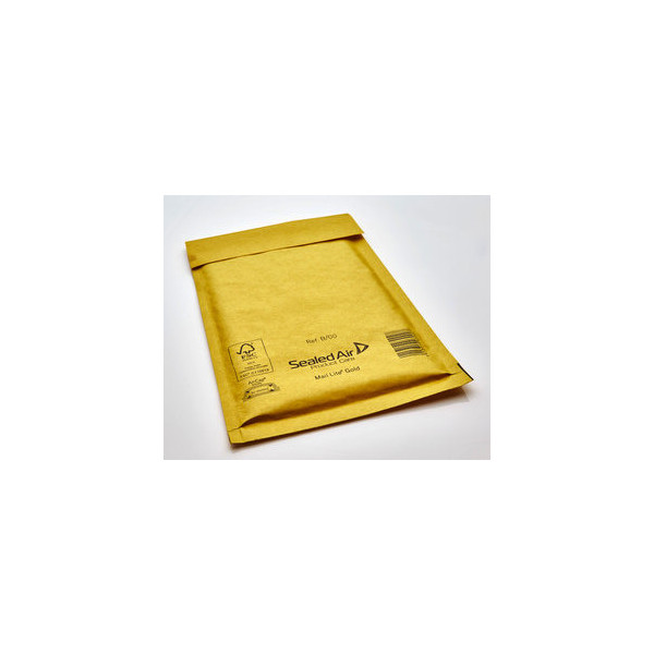 4044537104035 - Luftpolstertaschen Gold B 00 103027401 innen 120x210mm haftklebend + Lochung für Klammer braun 4044537104035 100 Stück