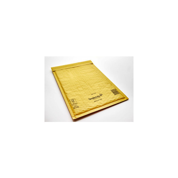 4044537107036 - Luftpolstertaschen Gold F 3 103027405 innen 220x330mm haftklebend + Lochung für Klammer braun 4044537107036 50 Stück