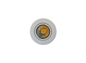 4044538063089 - LED-Einbaustrahler 8W 3000K 850lm ws mt Konv 1LED IP40 38° A5068TFLATDIMMBAR(C) - Nobile