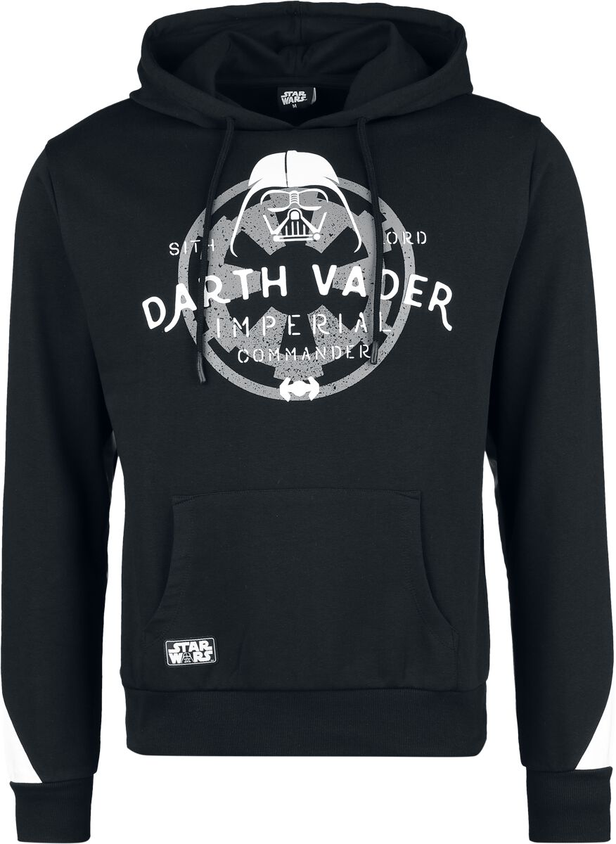 4044583002460 - Darth Vader - Imperial Commander Kapuzenpullover schwarz weiß in S