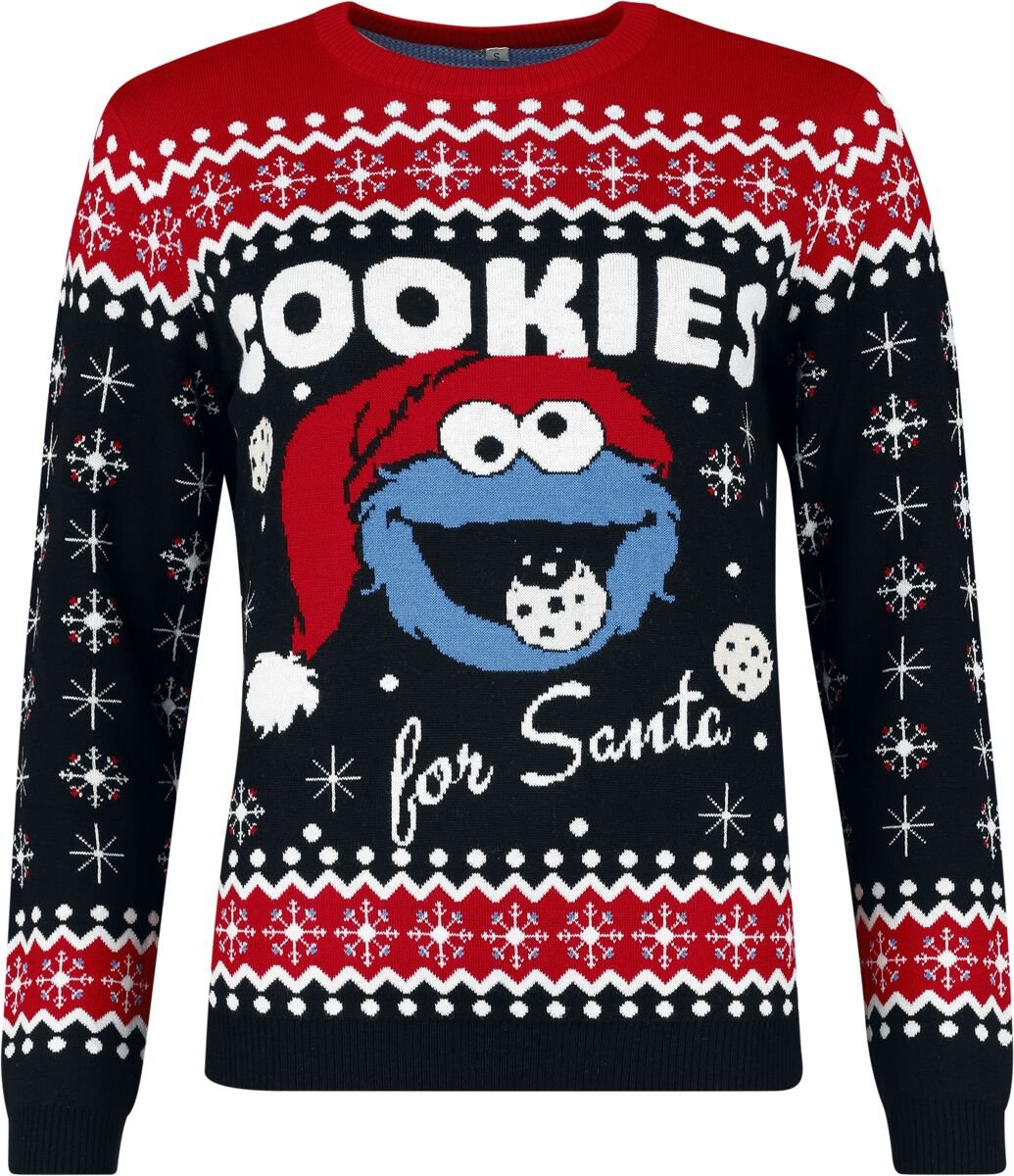 4044583003214 - Krümelmonster - Cookies Weihnachtspullover multicolor in XL