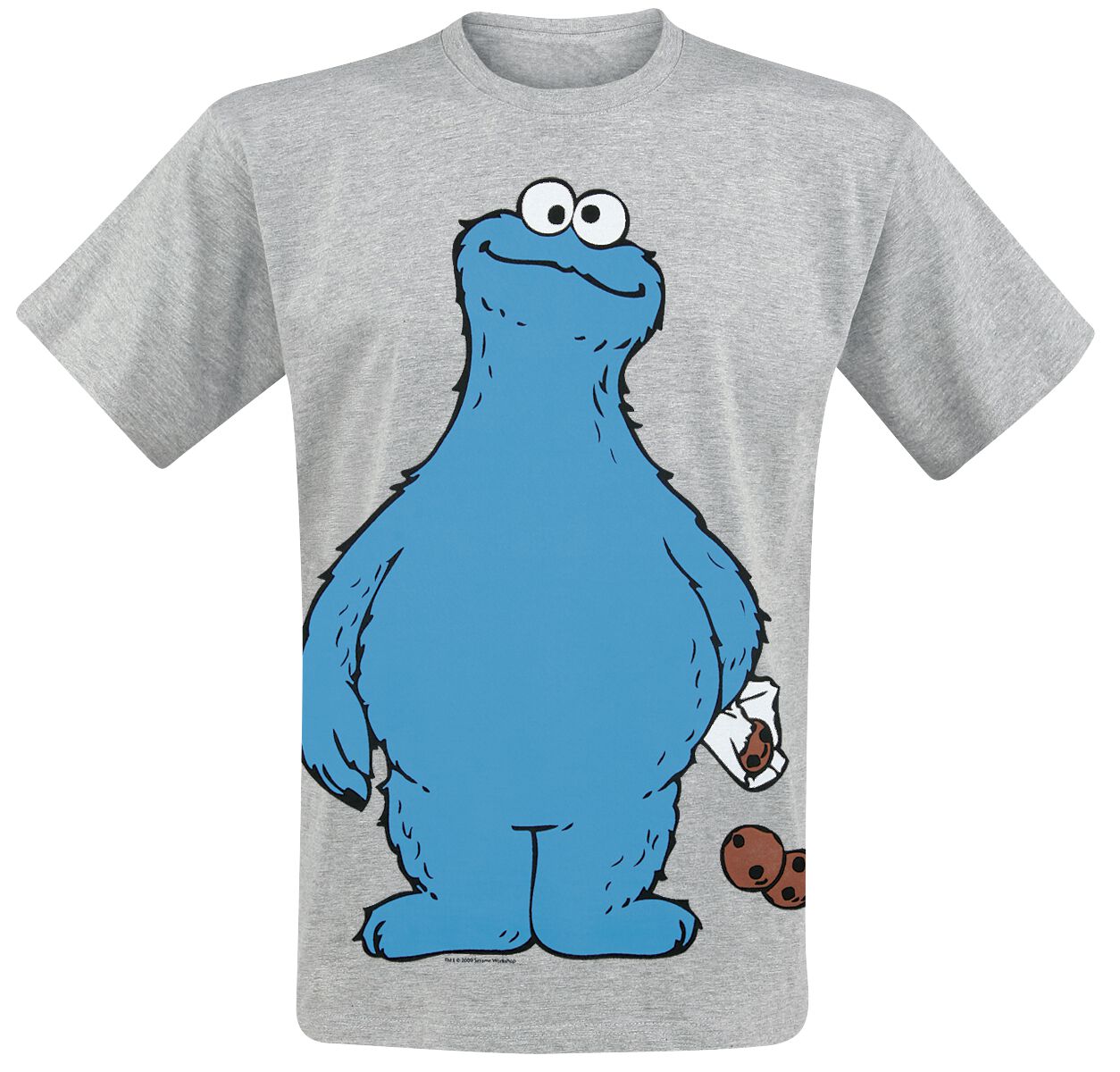 4044583178011 - Krümelmonster - Cookie Thief T-Shirt grau meliert in 4XL