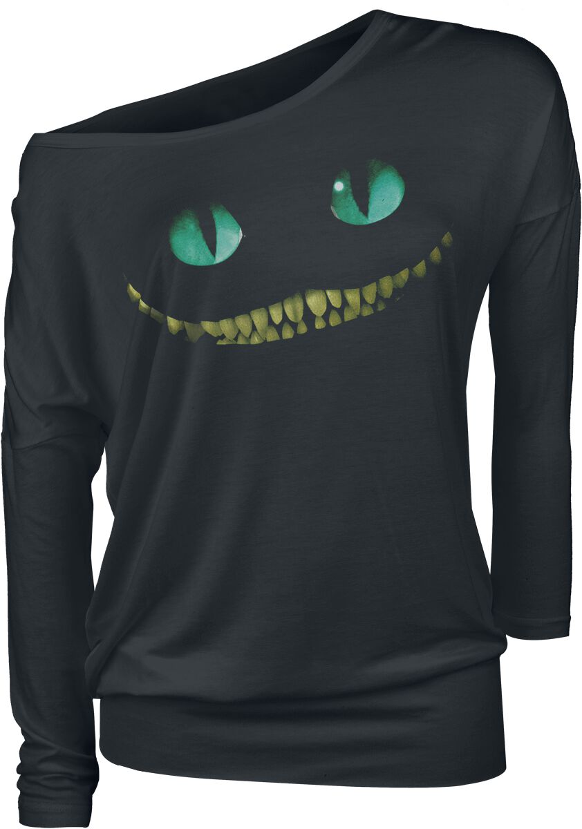 4044583277042 - Grinsekatze - Lächeln Langarmshirt schwarz in XXL 4044583277042 - Grinsekatze - Lächeln Langarmshirt schwarz in XXL