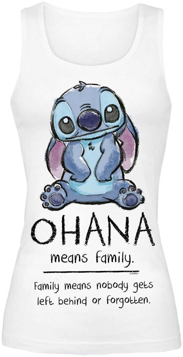 4044583569789 - Lilo & Stitch Ohana Means Family Top weiß in L