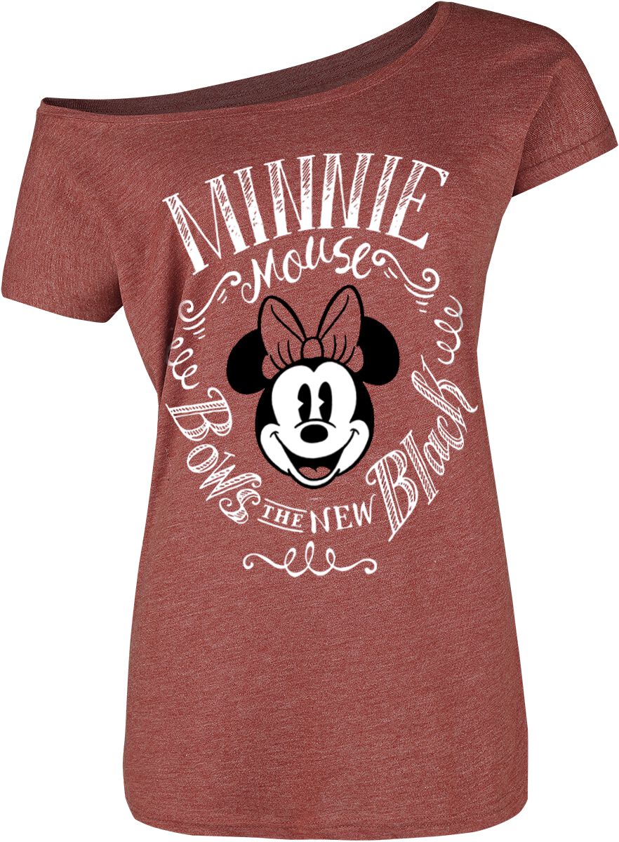 4044583661124 - Minni Maus - Bows T-Shirt rot meliert in M