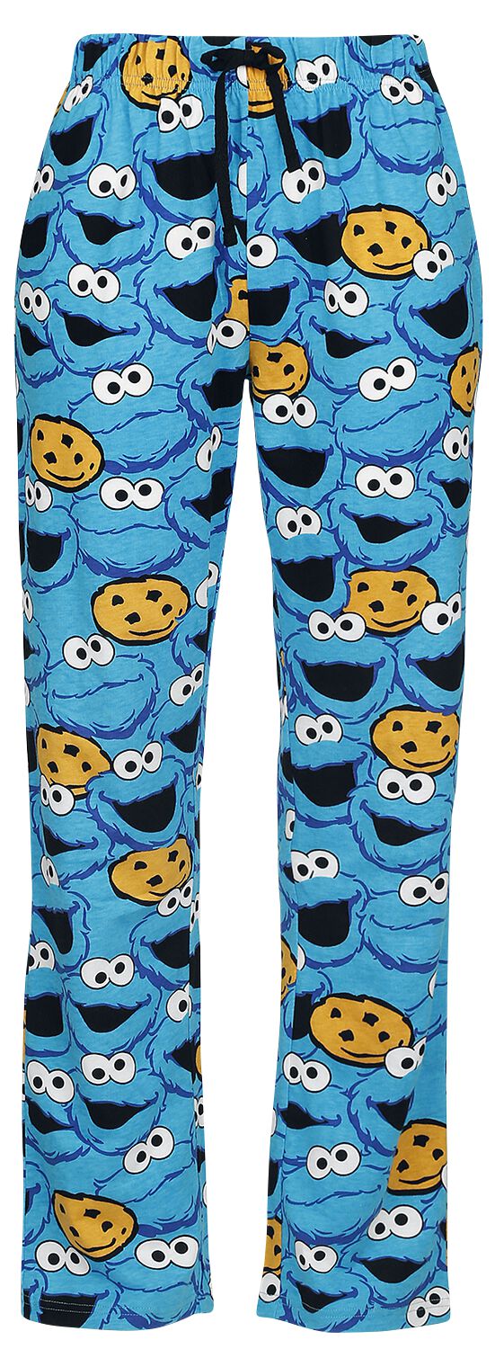 4044583682884 - Krümelmonster - Gesicht Pyjama-Hose blau in XXL