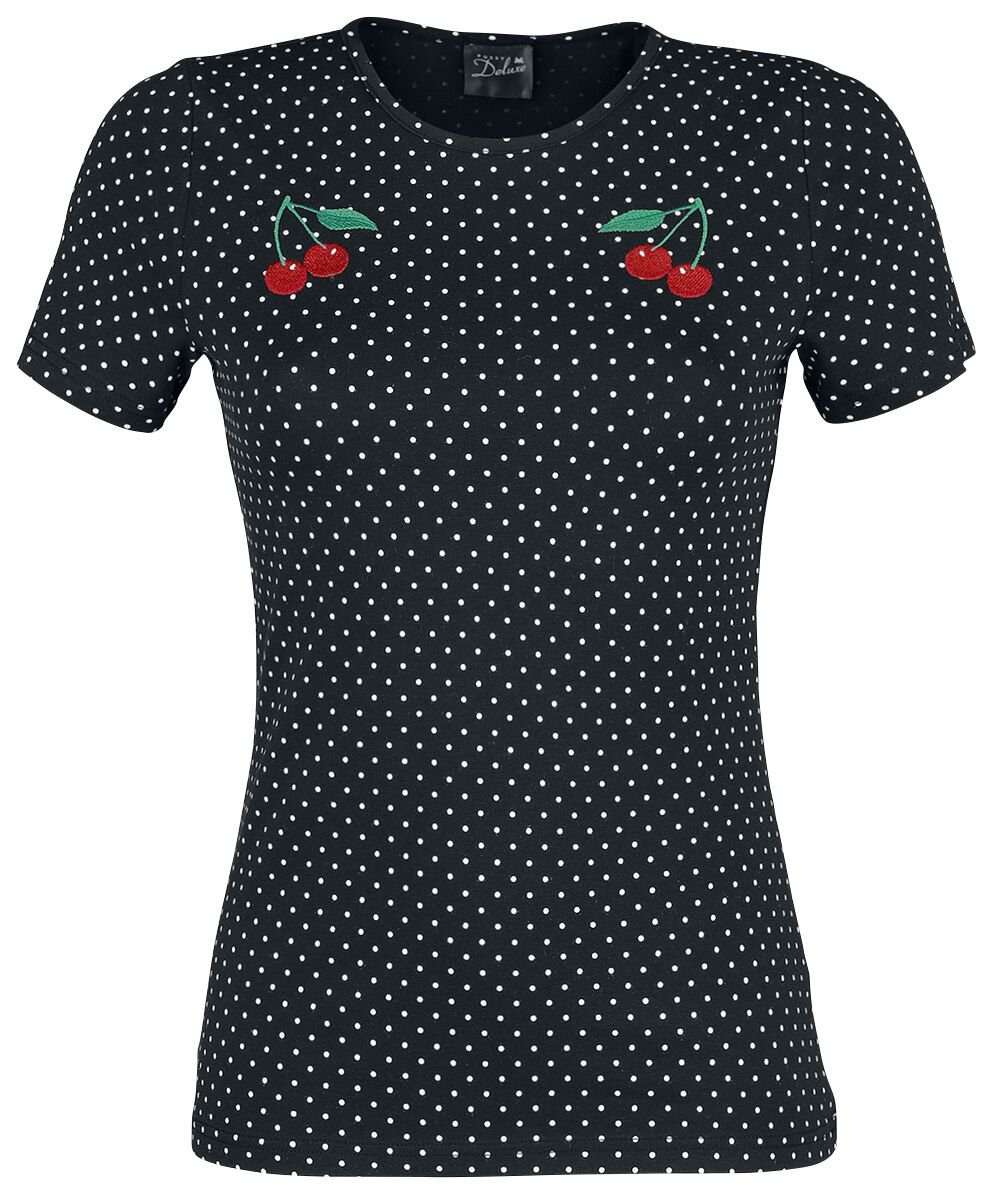 4044583746968 - Mini Dots Basic Shirt T-Shirt schwarz in XS