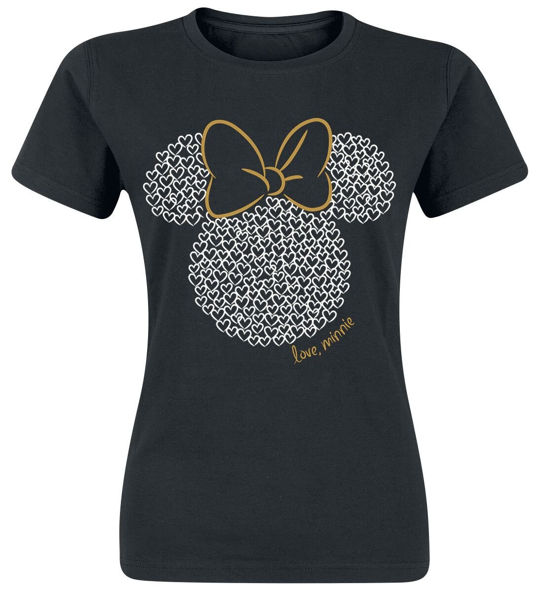 4044583787916 - Minnie Maus - Love T-Shirt schwarz in XXL