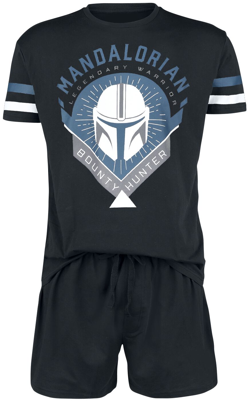 4044583814063 - The Mandalorian - Bounty Hunter Schlafanzug schwarz in 3XL