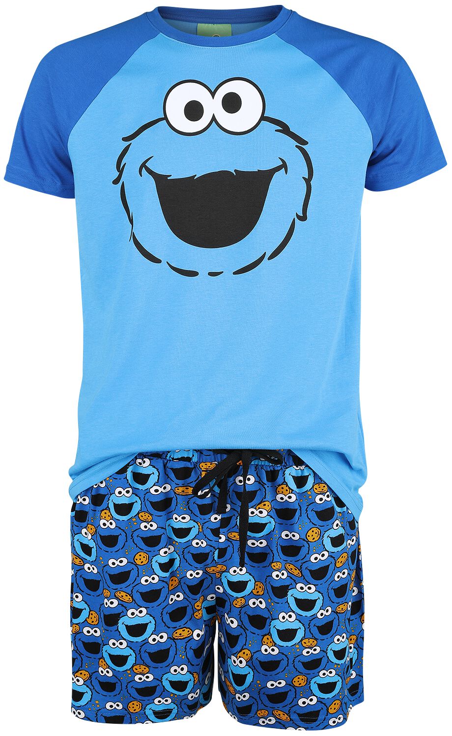 4044583827230 - Cookie Monster Schlafanzug blau in M