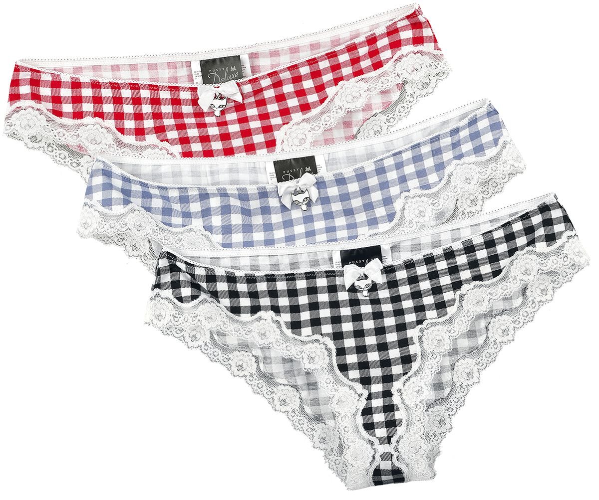 4044583827902 - Plaid 3er Set Panties Panty-Set multicolor in XS